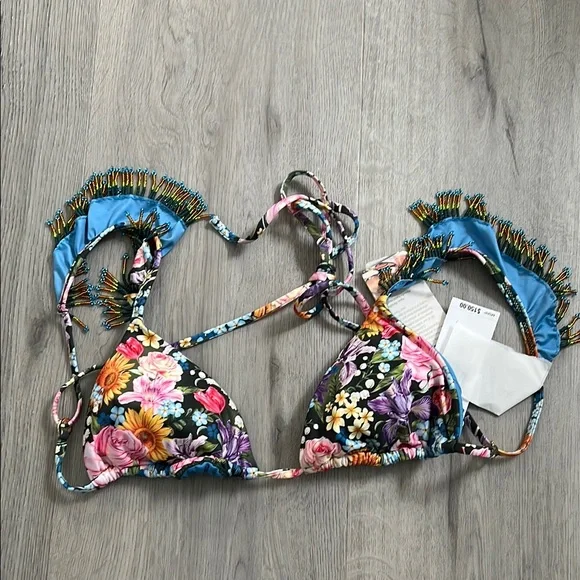 Agua Bendita Rose Dreamin Bikini Top - Picture 3 of 7